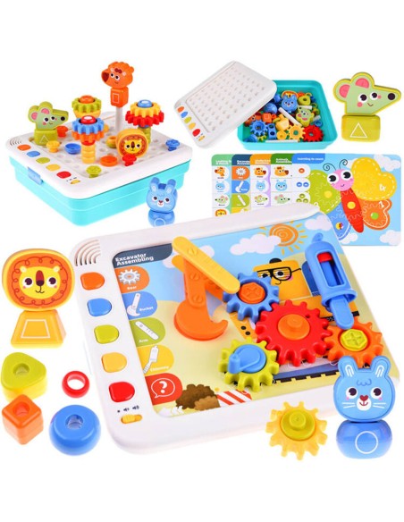 Interaktyvus Montessori mokymosi skydelis „Hola“ – 5-in-1 pažinimo nuotykis