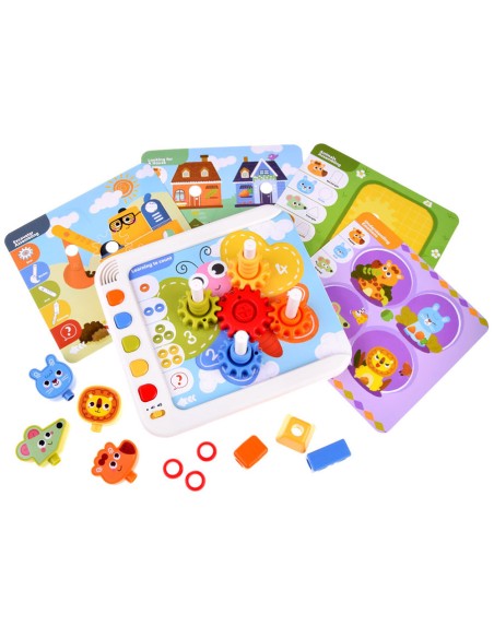 Montessori lavinamoji panelė: Skaičiavimo, figūrų ir konstravimo pamokos