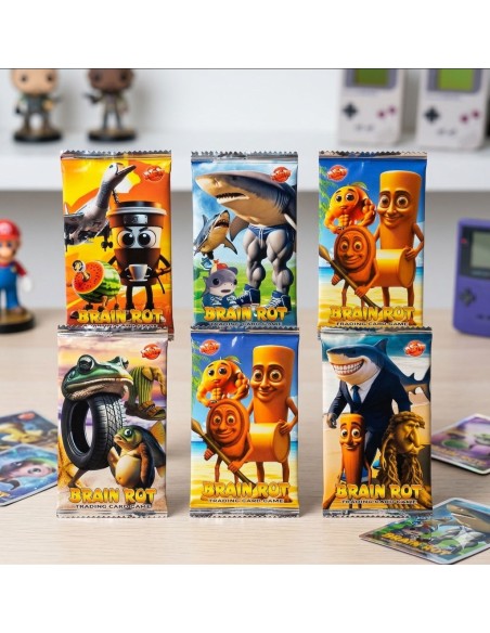 Kolekcinės Kortos „Brain Rot“ – Smagios Netikėtumo Pakuotės!