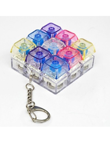 Raktų pakabukas „LED Fidget Keycap“ – mechaninis spragsėjimas tavo kišenėje!