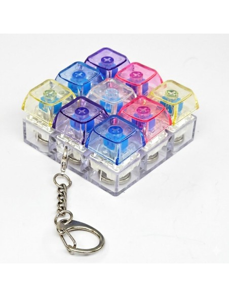 Raktų pakabukas „LED Fidget Keycap“ – mechaninis spragsėjimas tavo kišenėje!