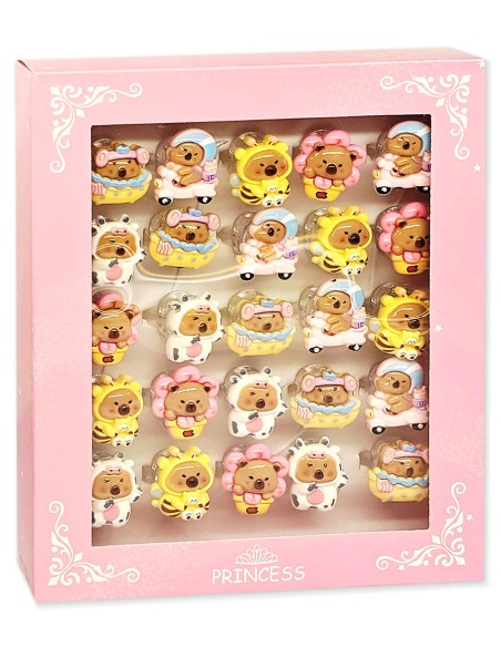 Interaktyvus „Capybara“ žiedas: Šviesos efektai ir reguliuojamas dydis