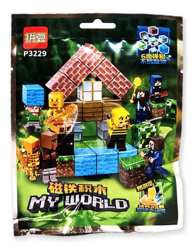 „Minecraft“ herojus ir magnetinis blokas – tavo statybų nuotykis prasideda!