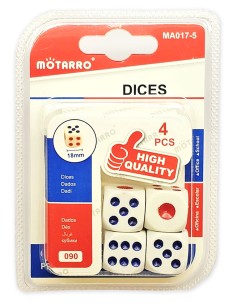 „Motarro“ žaidimo kauliukų rinkinys (18 mm) – kokybė kiekvienam metimui!