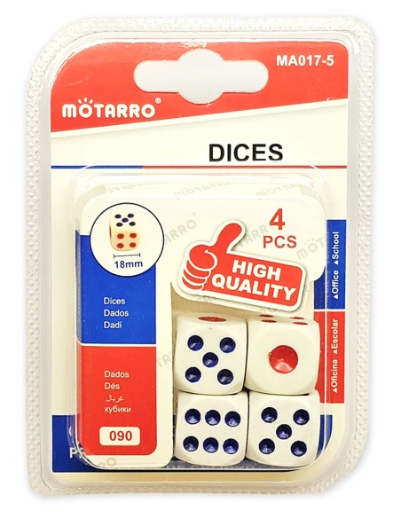 „Motarro“ žaidimo kauliukų rinkinys (18 mm) – kokybė kiekvienam metimui!