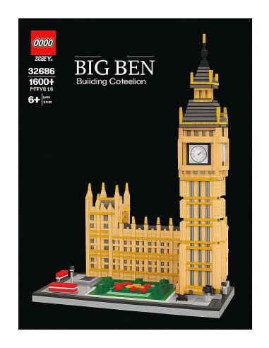 Konstruktorius „Big Ben“ (4500+ detalių) – Architektūros šedevras tavo namuose