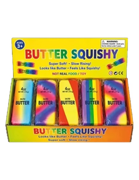 Lėtai atsistatantis „Squishy“ žaisliukas – sviesto imitacija