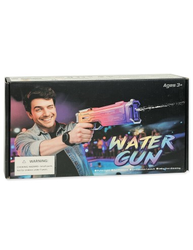 Galingas elektrinis vandens šautuvas vaikams ir suaugusiems (890 ml, LED šviesos)