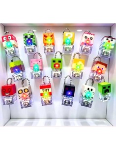 Antistresinis mechaninis pakabukas „Minecraft“ su LED šviesomis