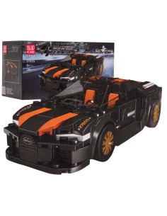 Kaladėlių rinkinys Sportinė mašinėlė juoda 386 elementų Mould King