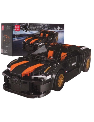 Kaladėlių rinkinys Sportinė mašinėlė juoda 386 elementų Mould King