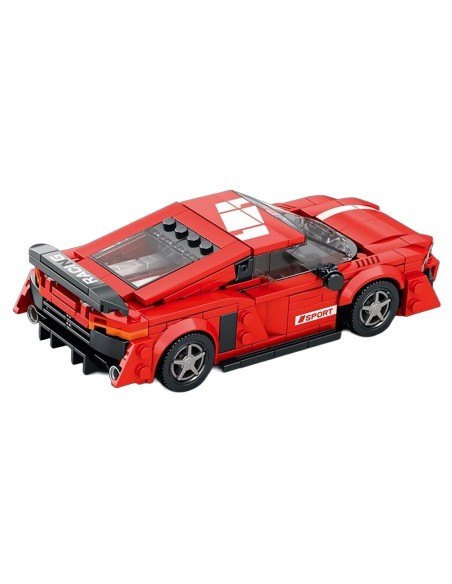 Kaladėlių rinkinys Sportinis automobilis R8 raudonas 373 elementai