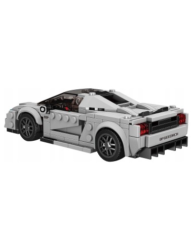 Kaladėlių rinkinys Sportinis automobilis sidabrinis 403 elementai Mould King