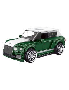 Kaladėlių rinkinys Sportinis automobilis žalias 443 elementai Mould King 2