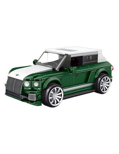 Kaladėlių rinkinys Sportinis automobilis žalias 443 elementai Mould King