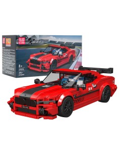 Kaladėlių rinkinys Sportinis automobilis raudonas 494 elementai Mould King
