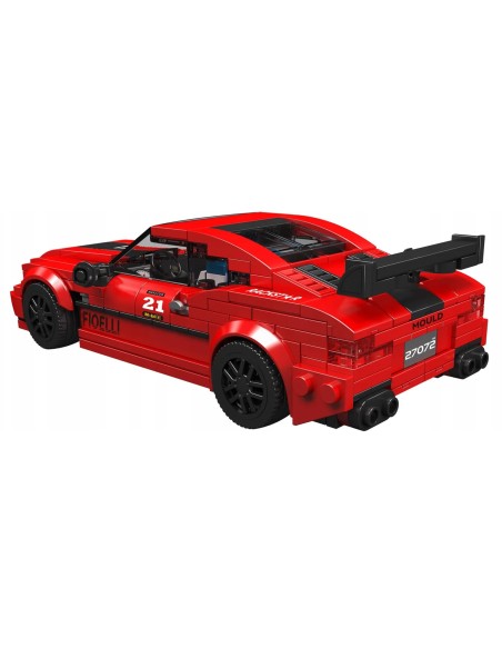 Kaladėlių rinkinys Sportinis automobilis raudonas 494 elementai Mould King