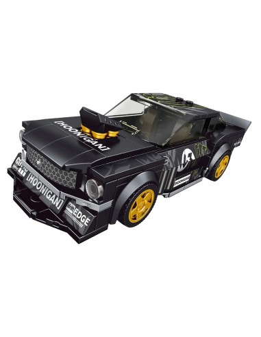 Kaladėlių rinkinys Sportinis automobilis juodas 414 elementai Mould King