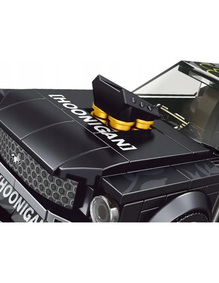 Kaladėlių rinkinys Sportinis automobilis juodas 414 elementai Mould King