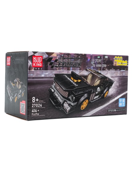 Kaladėlių rinkinys Sportinis automobilis juodas 414 elementai Mould King