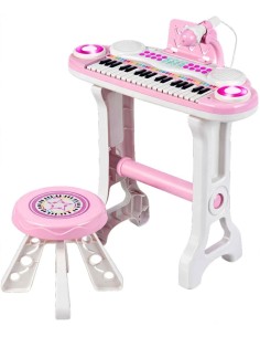 Elektroninis pianinas 37 klavišų su mikrofonu LED stovu ir MP3