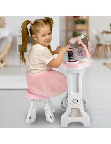 Elektroninis pianinas 37 klavišų su mikrofonu LED stovu ir MP3 MalPlay