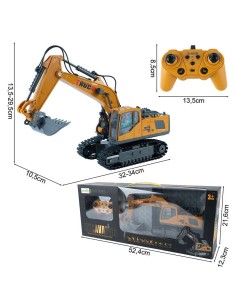 RC ekskavatoriumi ant vikšrų su gestų valdymu šviesa ir garsu MalPlay 2