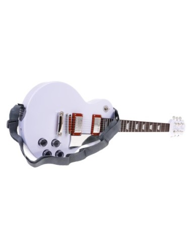 Žaislinė gitara su mikrofonu balta su garso efektais nuo 3 metų