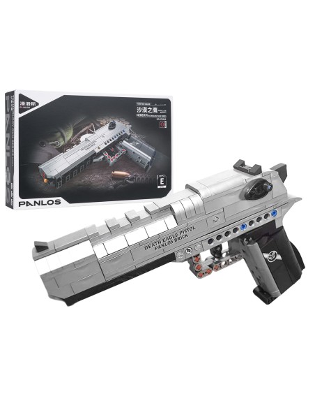 Kaladėlių konstruktorius Militaria pistoletas 360 elementų