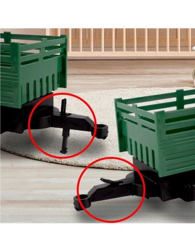 Ūkininko traktorius su priekaba 43 cm ir figūrėle