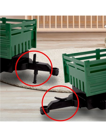 Ūkininko traktorius su priekaba 43 cm ir figūrėle