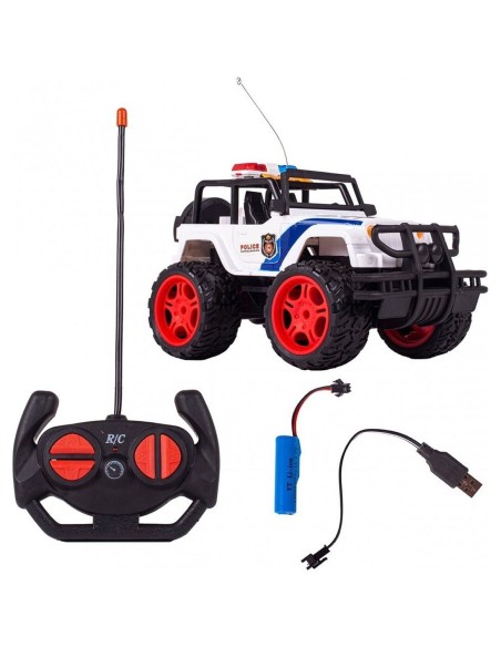 RC policijos automobilis 1:14 monstrų visureigis
