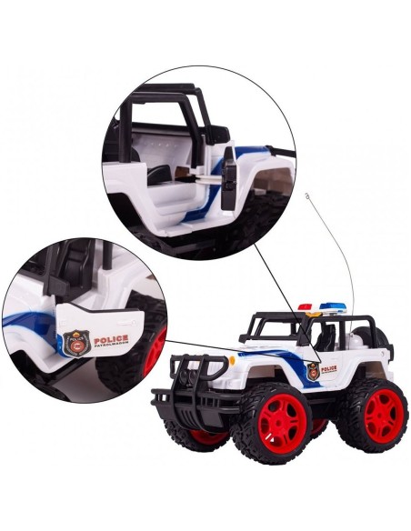 RC policijos automobilis 1:14 monstrų visureigis