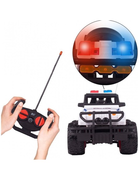 RC policijos automobilis 1:14 monstrų visureigis