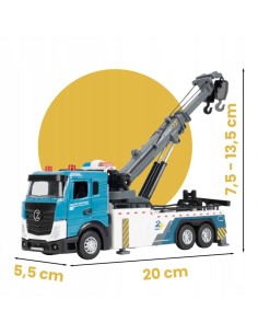 Metalinis vilkikas su kranu 20 cm LED šviesa ir garsais 2