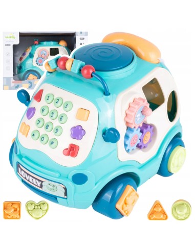 Interaktyvus automobilis 6in1 telefono vagonas su melodijomis