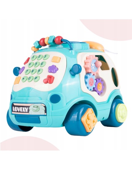 Interaktyvus automobilis 6in1 telefono vagonas su melodijomis