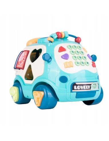Interaktyvus automobilis 6in1 telefono vagonas su melodijomis
