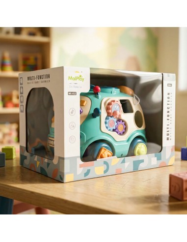 Interaktyvus automobilis 6in1 telefono vagonas su melodijomis