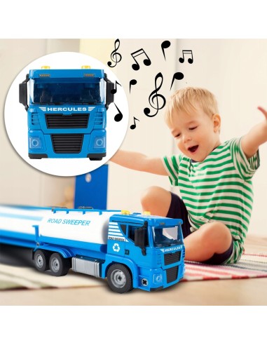 110 dalių TANKER surinkimo sunkvežimis su LED ir garsais