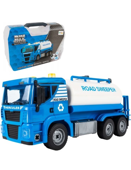 110 dalių TANKER surinkimo sunkvežimis su LED ir garsais