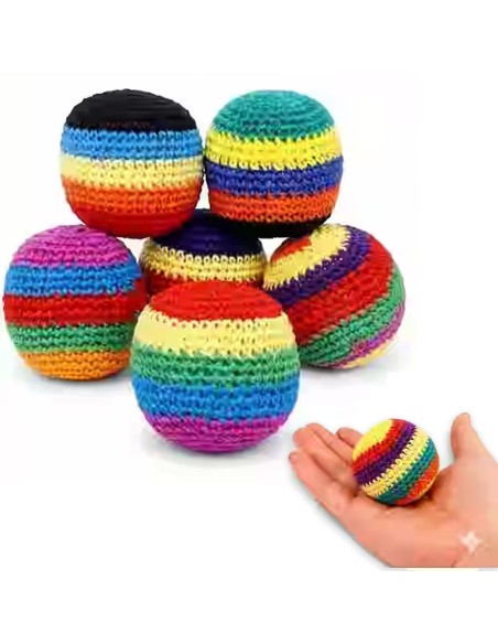 Nertas žongliravimo kamuoliukas su smėlio užpildu (5 cm)