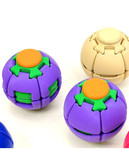 Sensorinis antistresinis žaislas „Fidget Spinner Ball“ pirštų miklumui