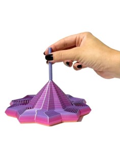 3D spausdintas antistresinis žaislas „Daugiakampė spiralė-žvaigždė“ (12 cm)