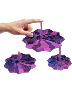 3D spausdintas antistresinis žaislas „Daugiakampė spiralė-žvaigždė“ (17 cm)