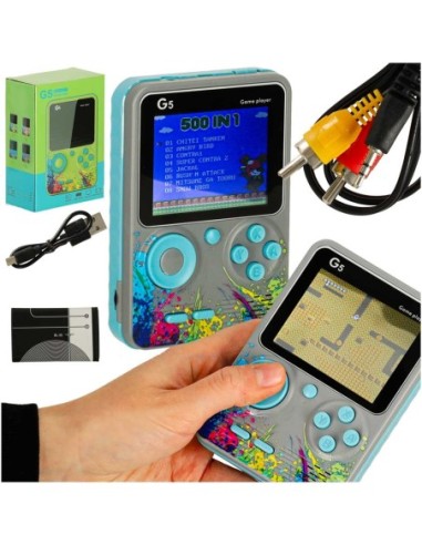 Retro mini konsolė 500 žaidimų 3 colių ekranas