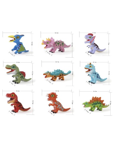 Minkštos ir garsus skleidžiančios dinozauriukų figūrėlės vaikams