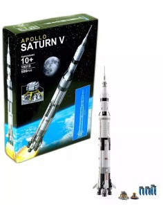 Konstruktorius „KING Apollo Saturn V“ raketa (18018, 586 detalių) 2
