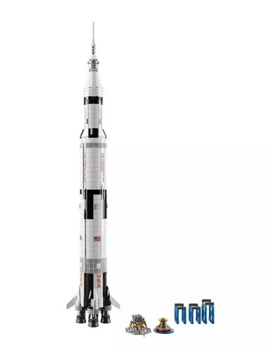 Konstruktorius „KING Apollo Saturn V“ raketa (18018, 586 detalių)