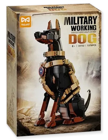 Kolekcinis taktinio dobermano modelis-skulptūra suaugusiems (1376 vnt.)